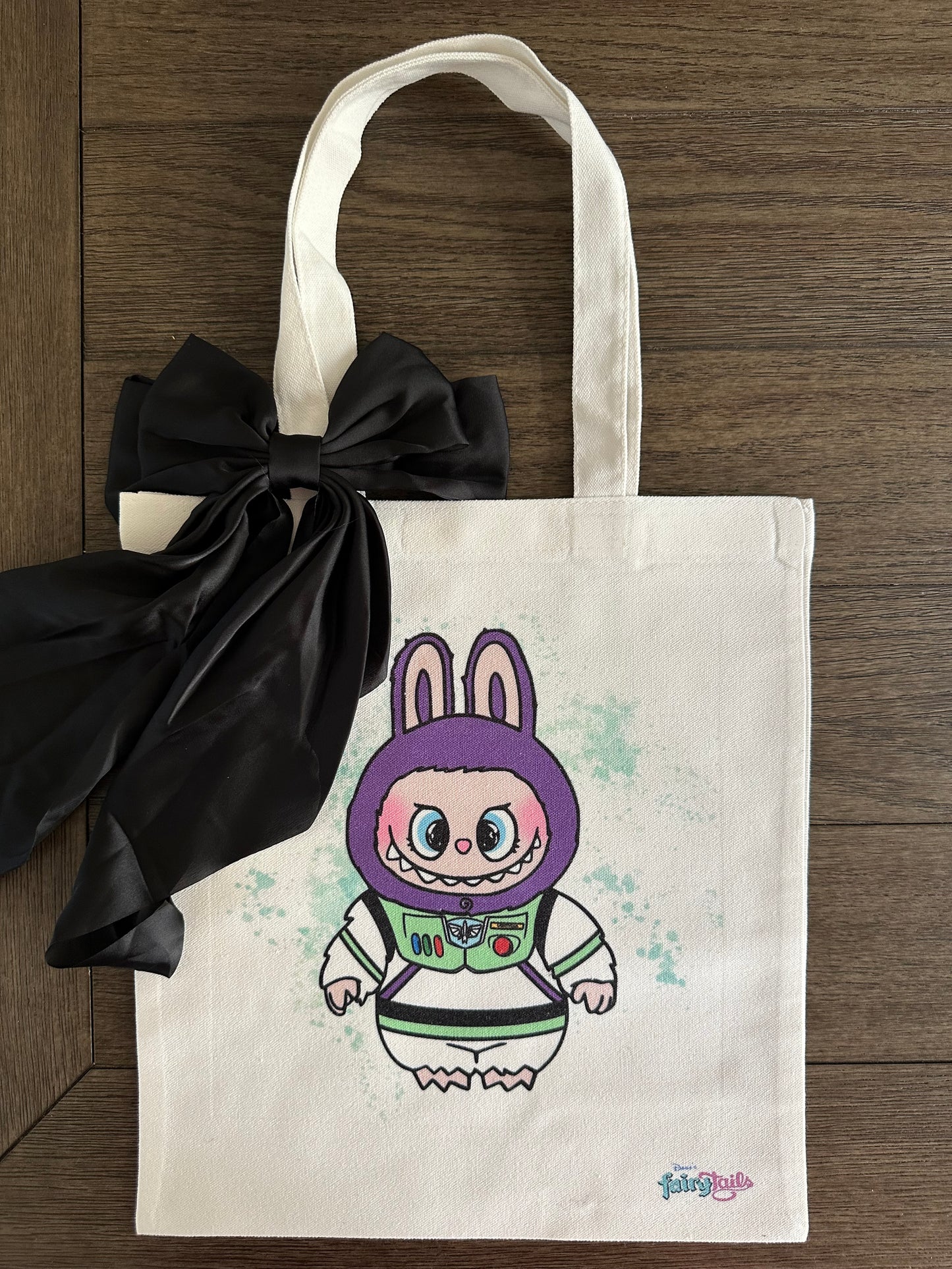 Labubu as Buzz Lightyear Canvas Tote Bag