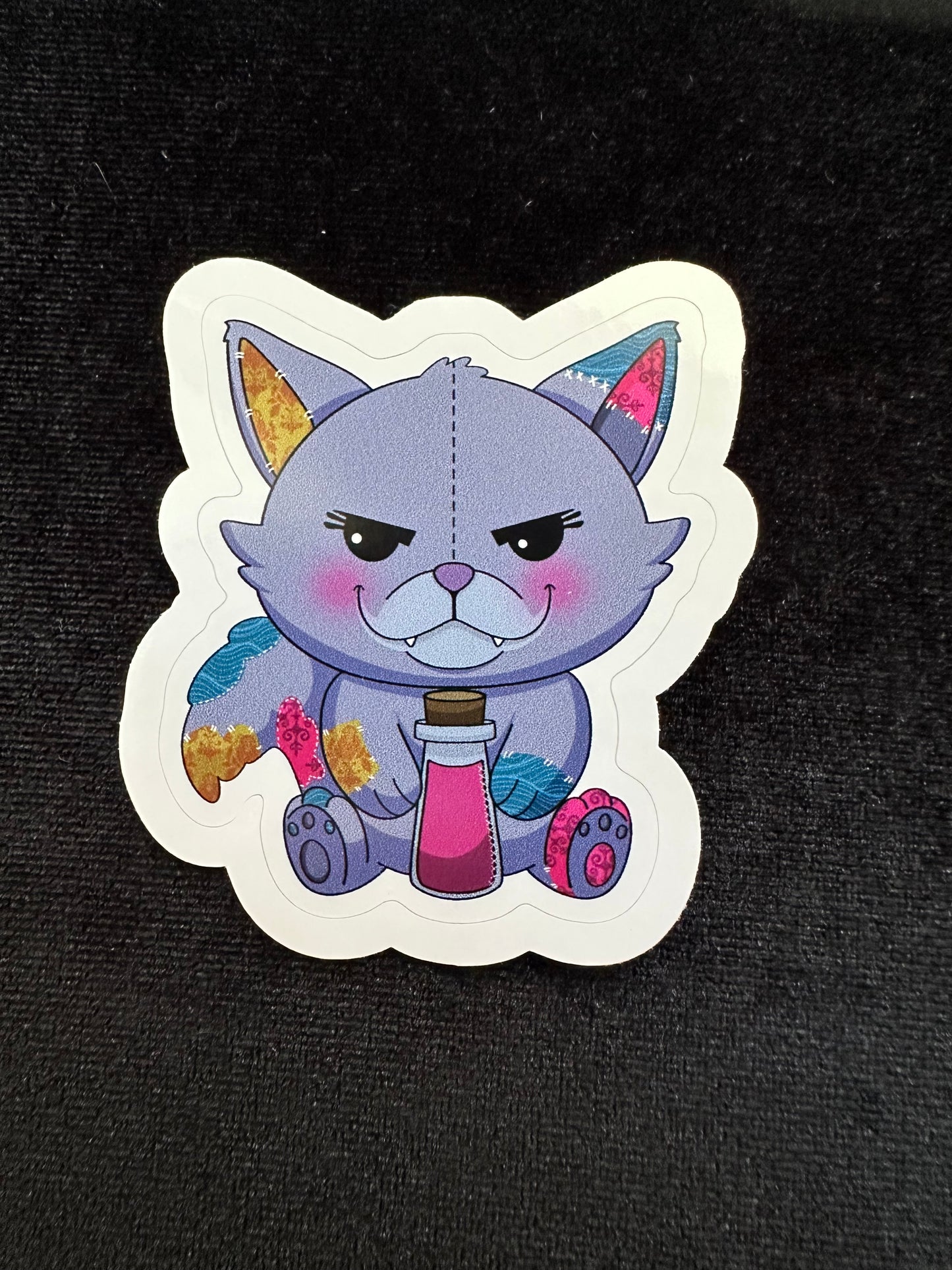 Plushie Patch Pals Yzma cat Sticker