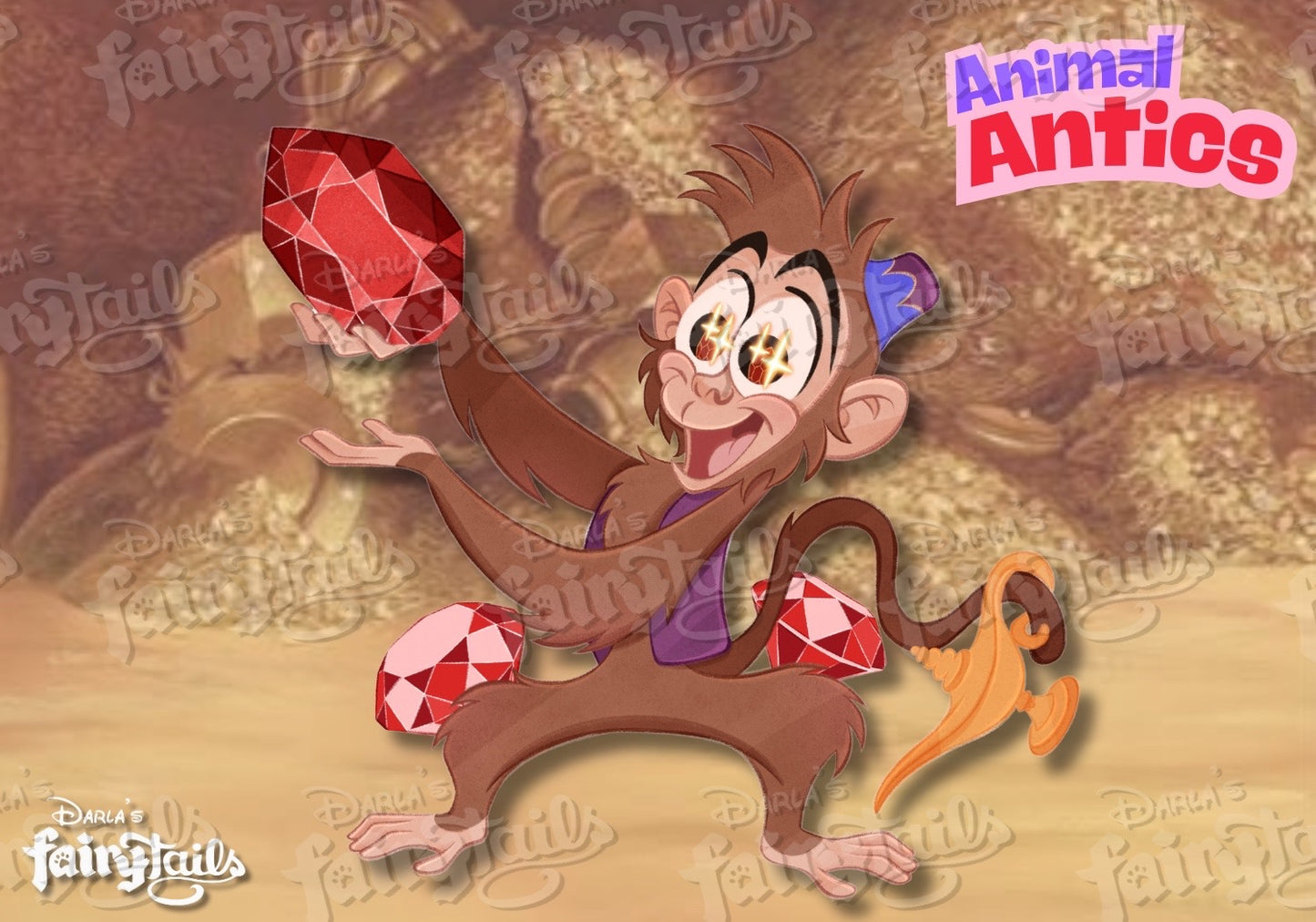 Animal Antics Abu Fantasy Pin