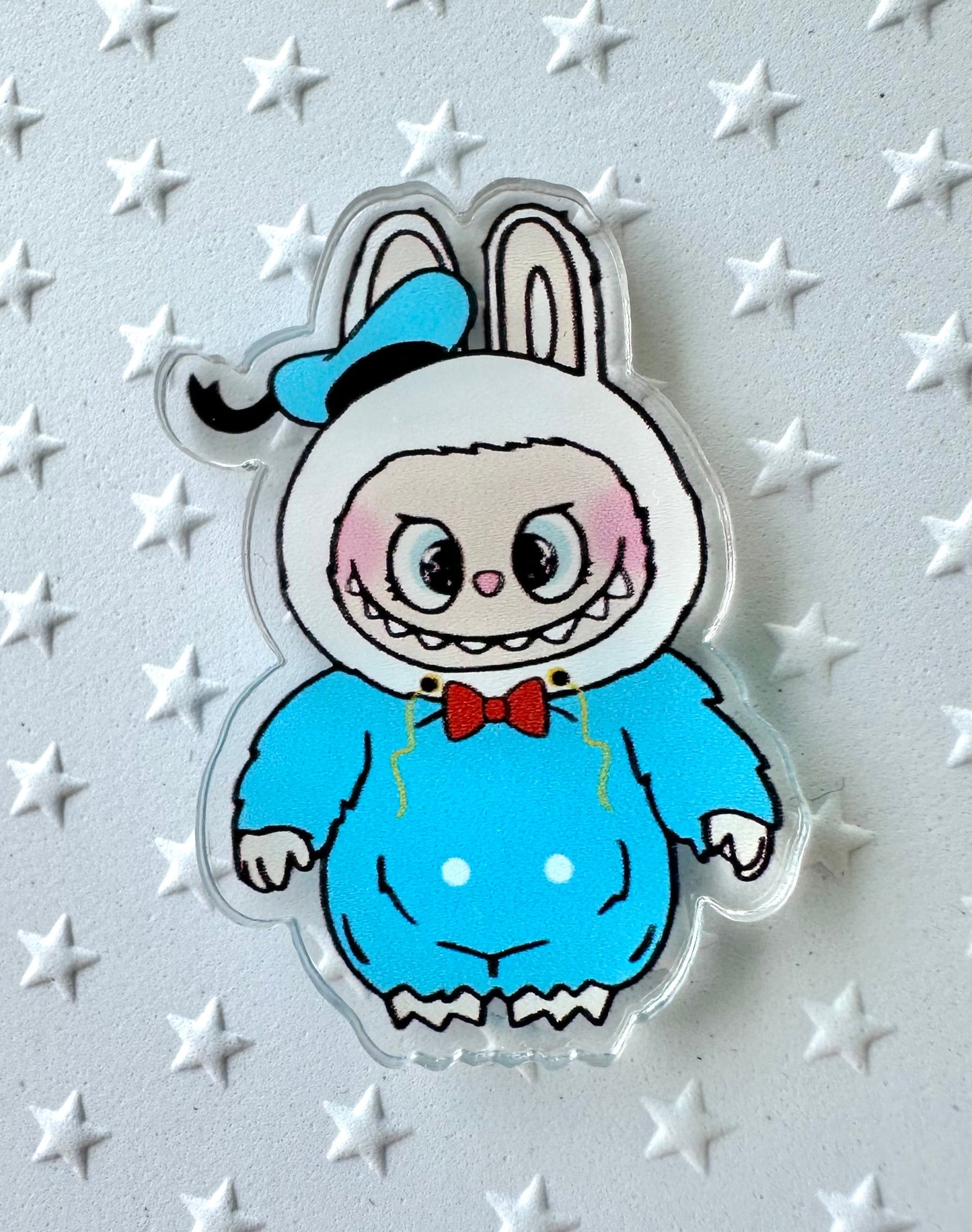 Labubu dressed as Fab 5 Characters Acrylic Pin