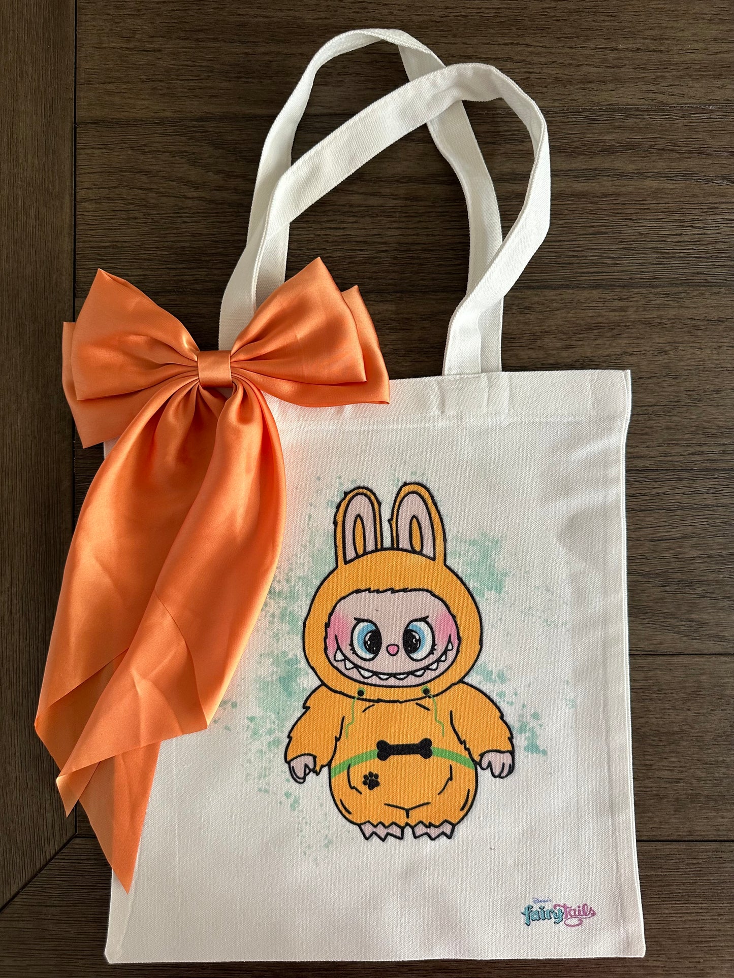 Labubu as Pluto Canvas Tote Bag