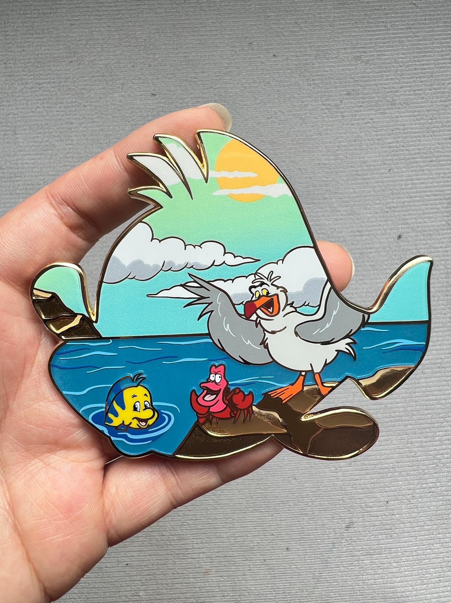 Disney Flounder "Furever Favorites" Fantasy Pin