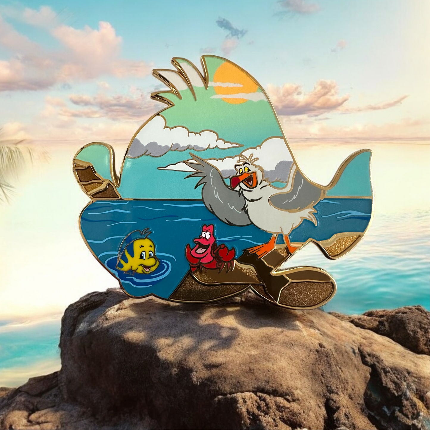 Disney Flounder "Furever Favorites" Fantasy Pin