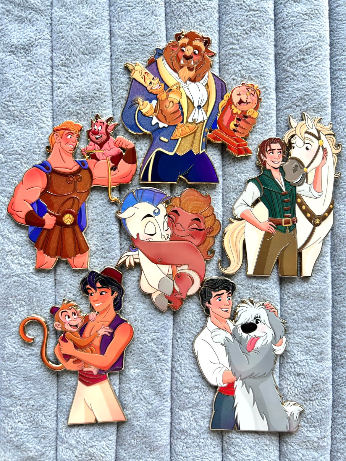 “Love Tails" Beast, Lumiere & Cogsworth Fantasy Pin