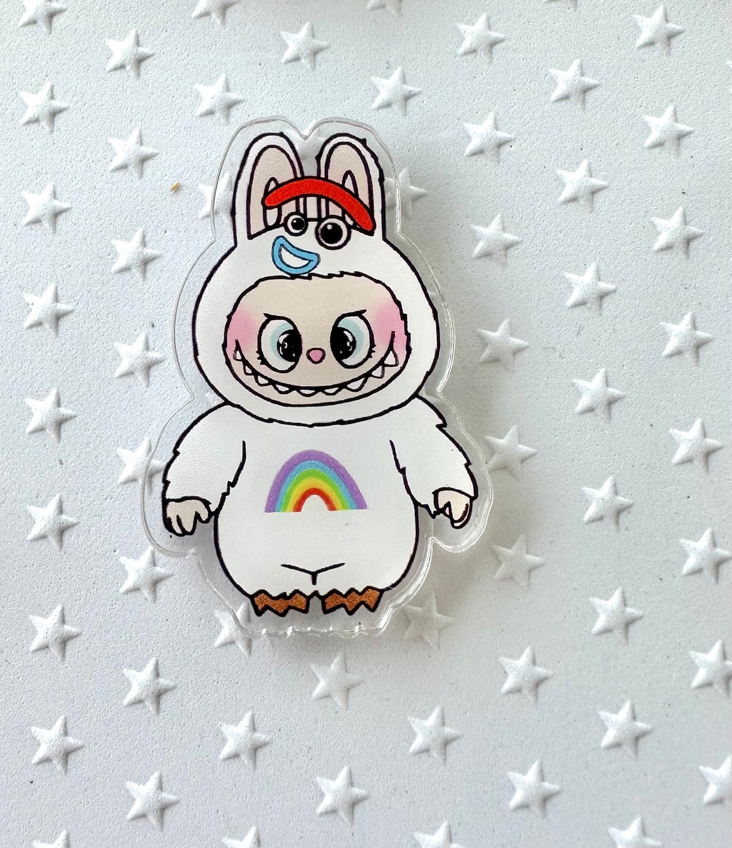 Labubu dressed as Toy Story Characters Acrylic Pin