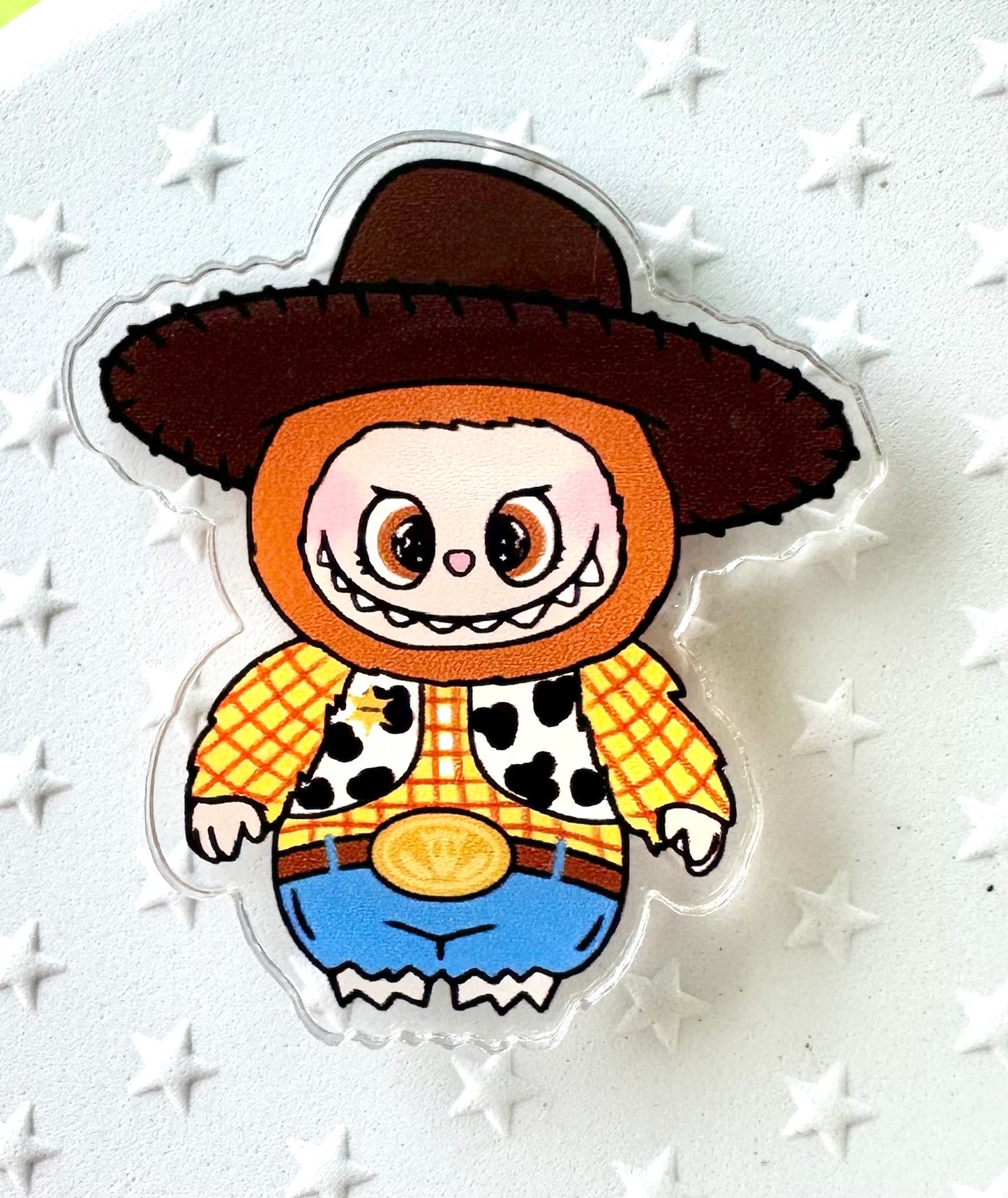 Labubu dressed as Toy Story Characters Acrylic Pin