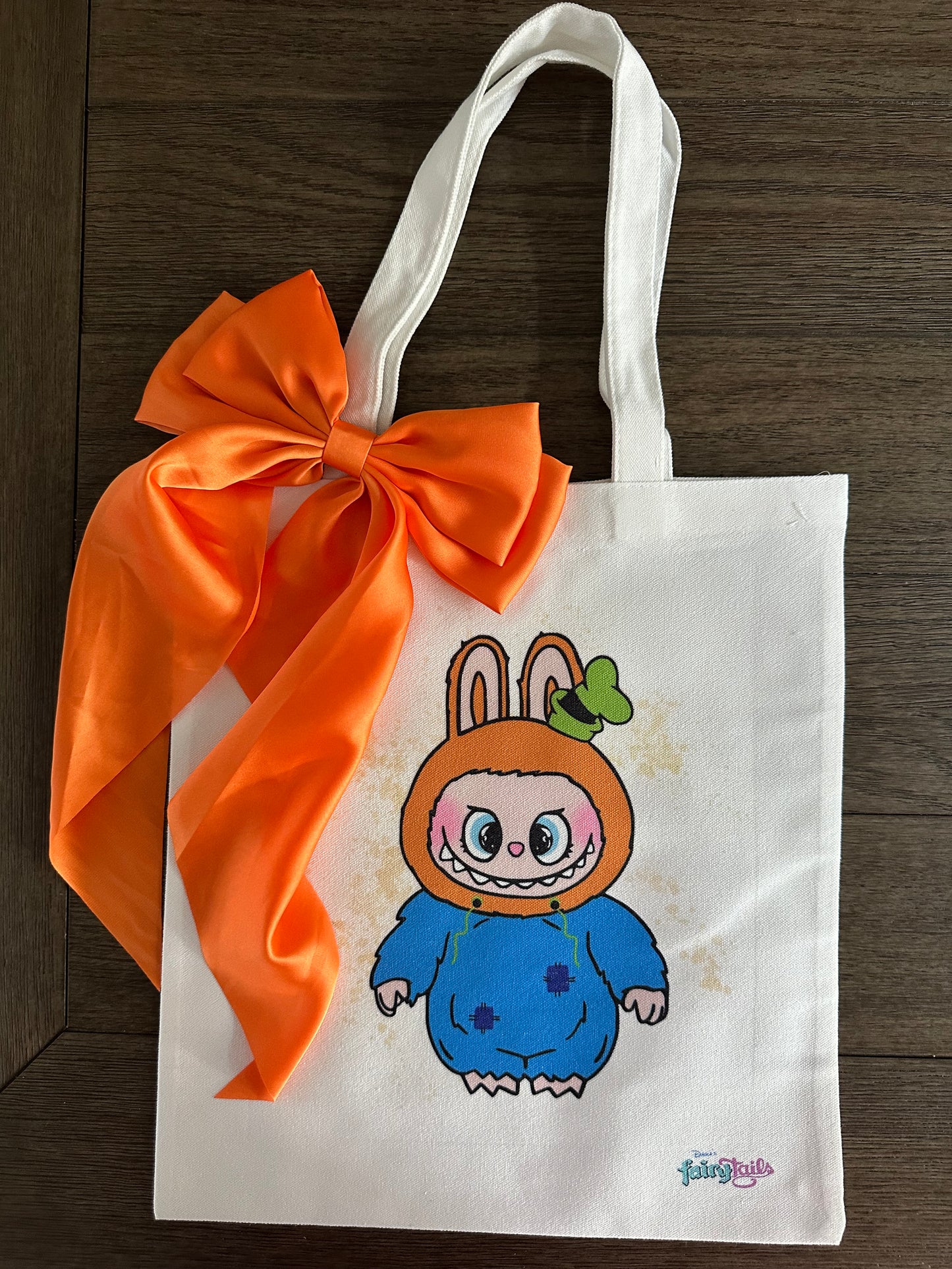 Labubu as Goofy Canvas Tote Bag