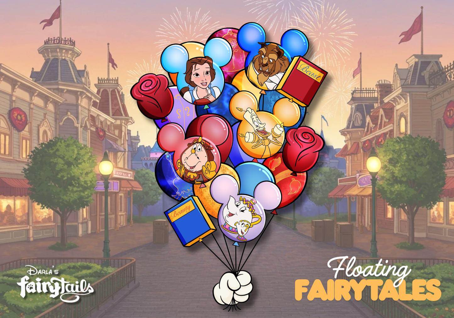 PRESALE - "Floating Fairytales" Beauty & The Beast Fantasy Pin