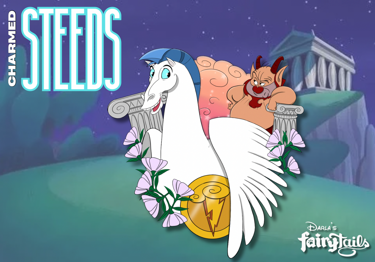 PRESALE “Charmed Steeds” Pegasus & Phil fantasy Pin