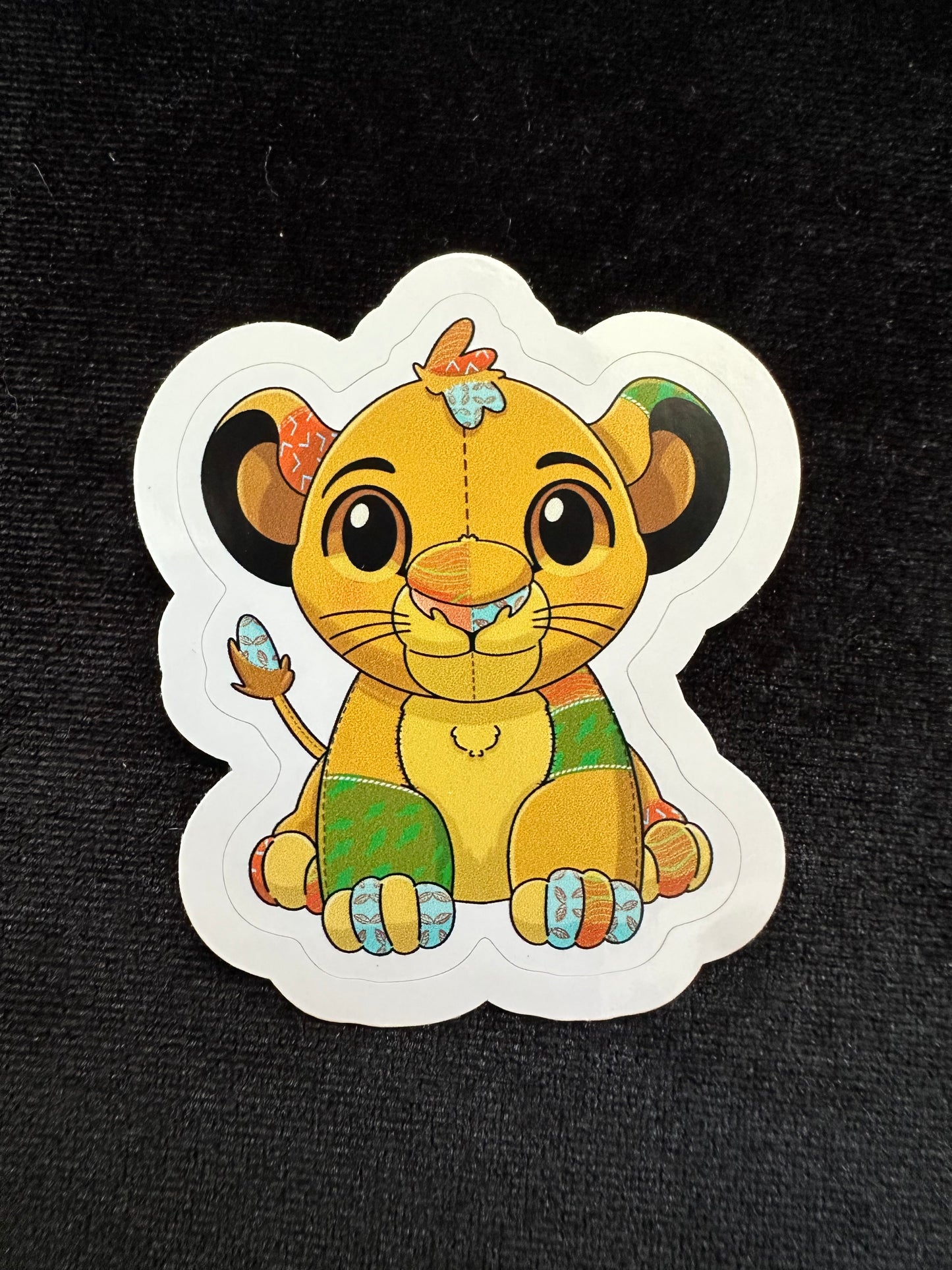 Plushie Patch Pals Simba Sticker