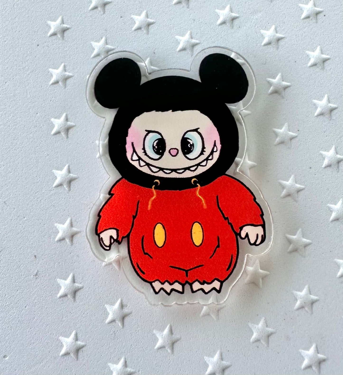 Labubu dressed as Fab 5 Characters Acrylic Pin