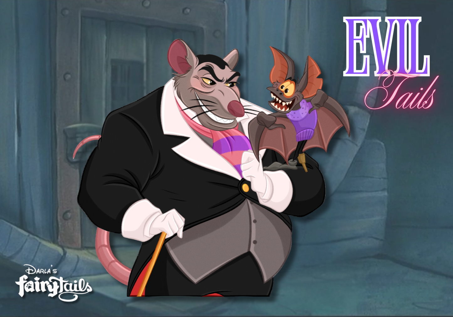 PRESALE - "Evil Tails" Ratigan Fantasy Pin