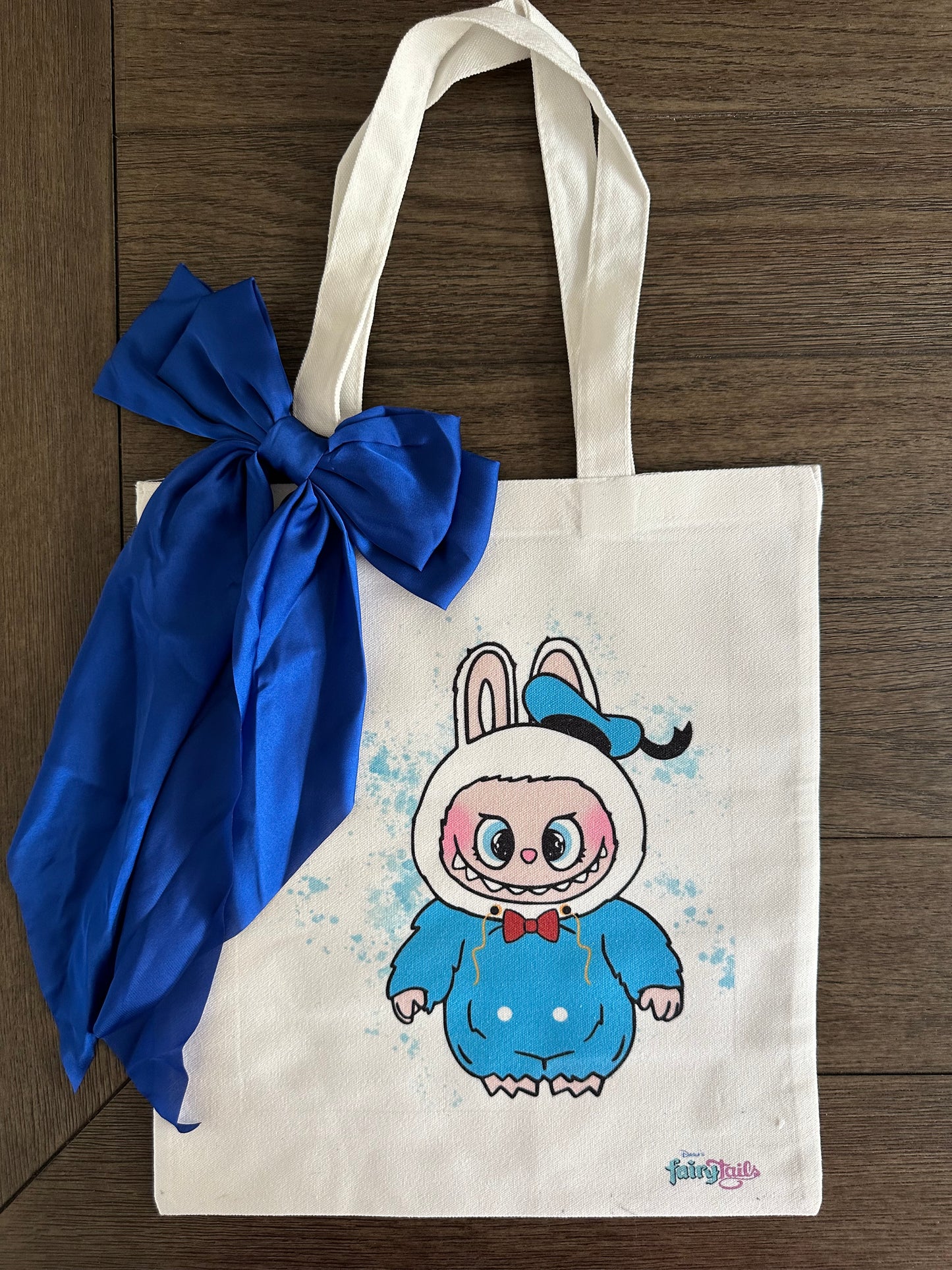 Labubu as Donald Canvas Tote Bag