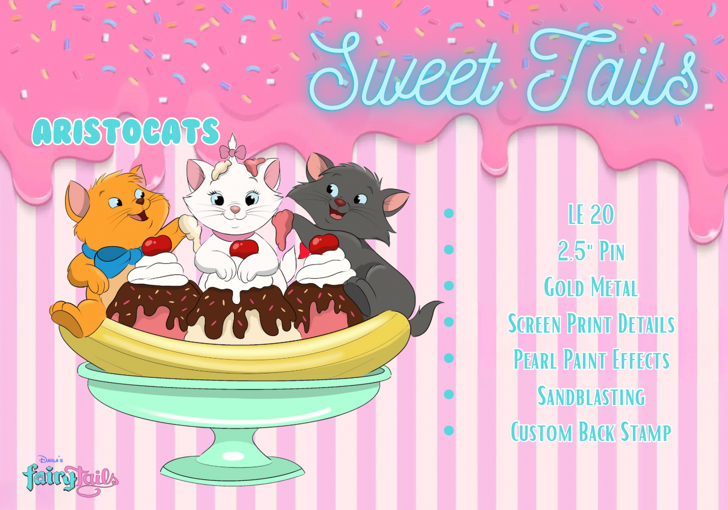 PRESALE - Sweet Tails Series 2 LE20 Magical Fantasy Pin