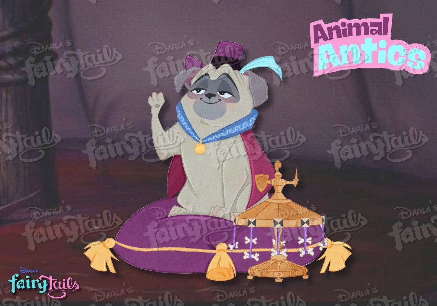 Animal Antics Percy Fantasy Pin