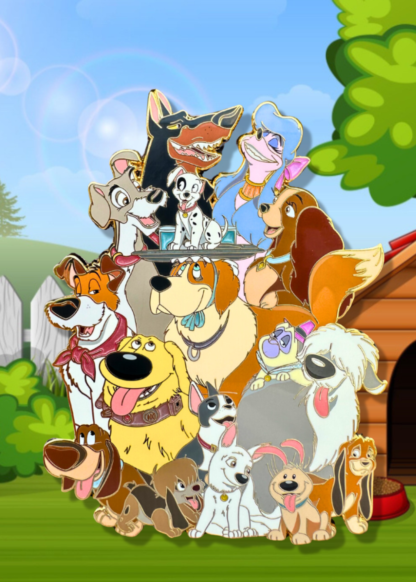 Canine Crew LE60 Jumbo Disney Dog Fantasy Pin
