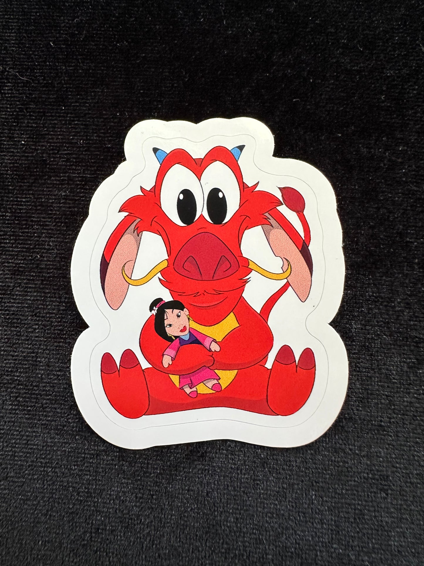 Cuddle Critters Mushu Sticker