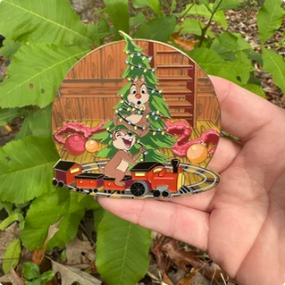 Chip and Dale "A Nutty Christmas" LE30 Fantasy Pin by The Pin Coop