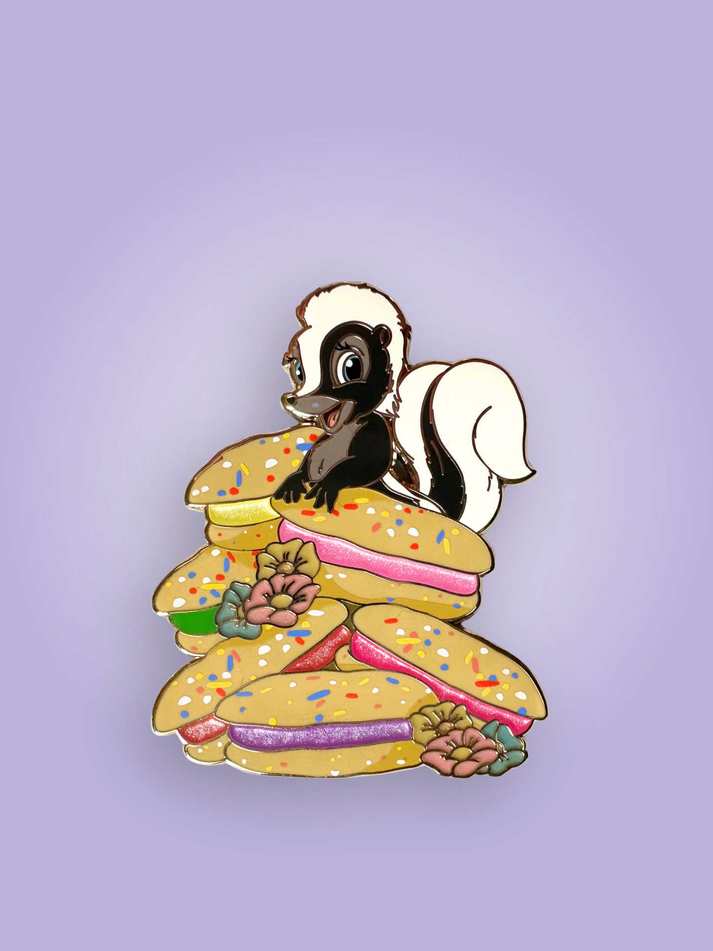 Sweet Tails Flower Fantasy Pin