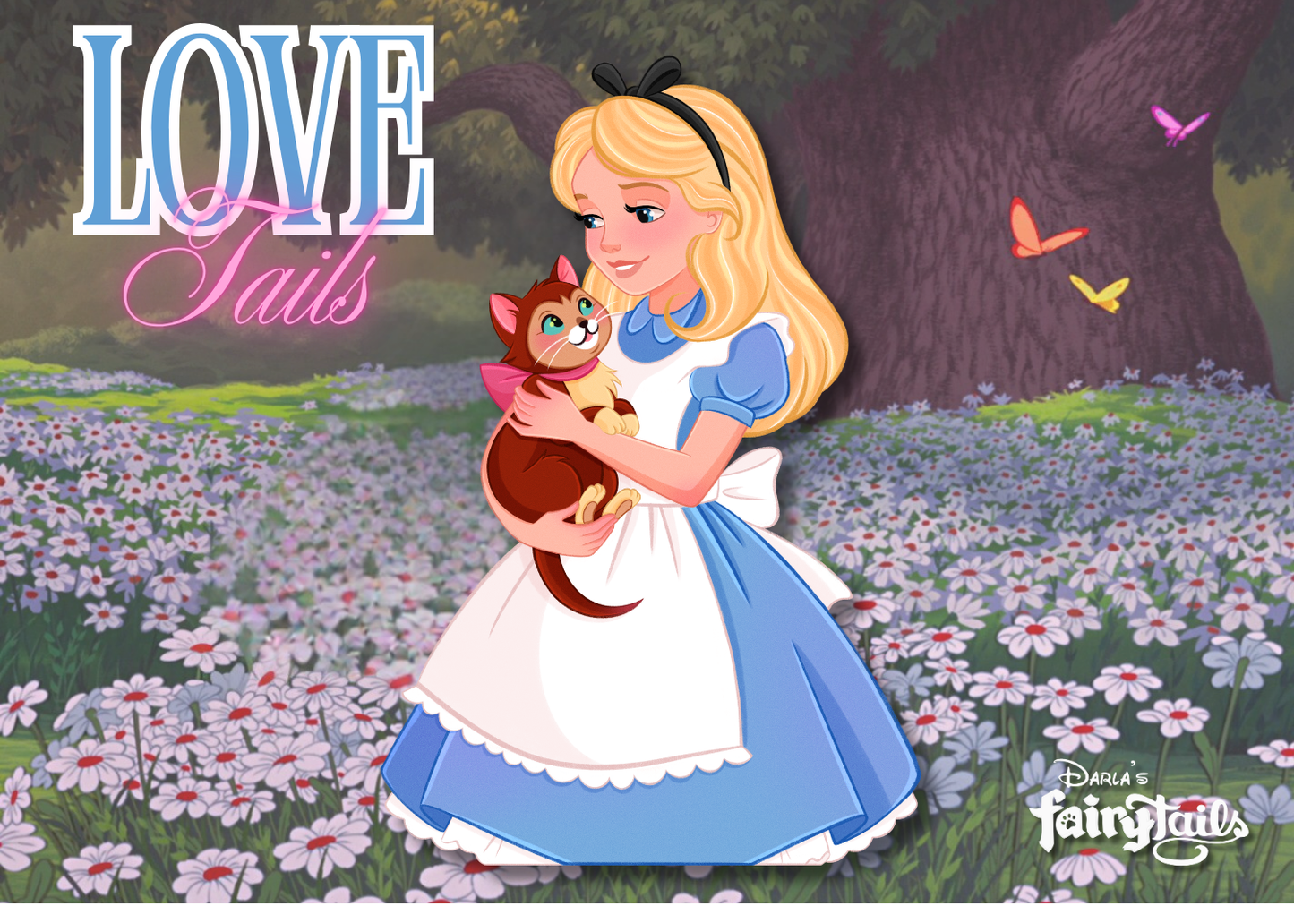 PRESALE - "Love Tails" Alice & Dinah Fantasy Pin