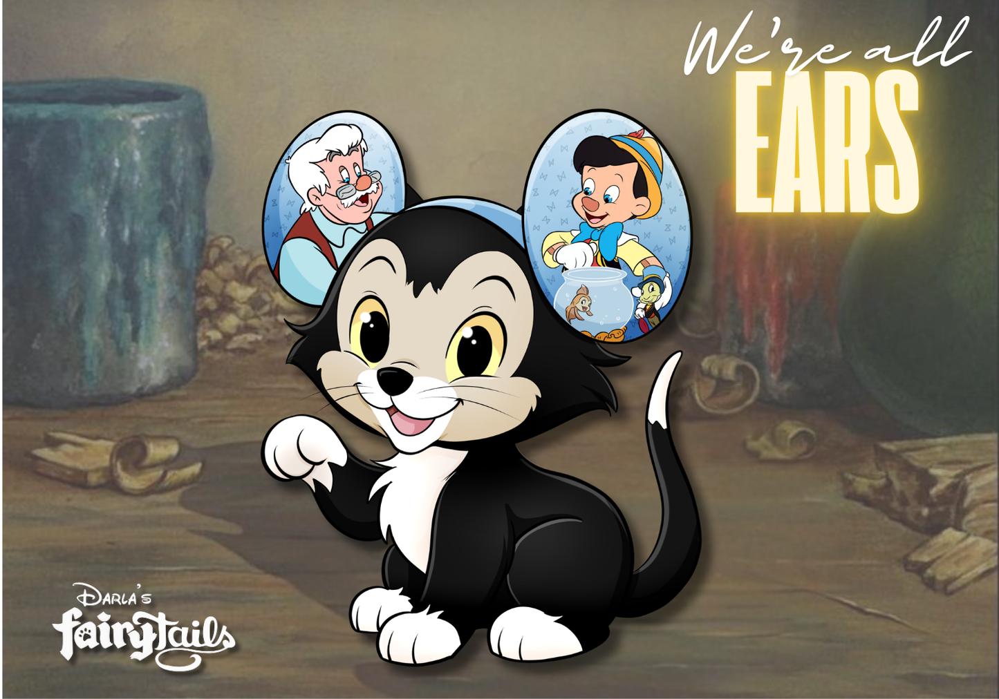 PRESALE - "We're All Ears" Figaro Fantasy Pin