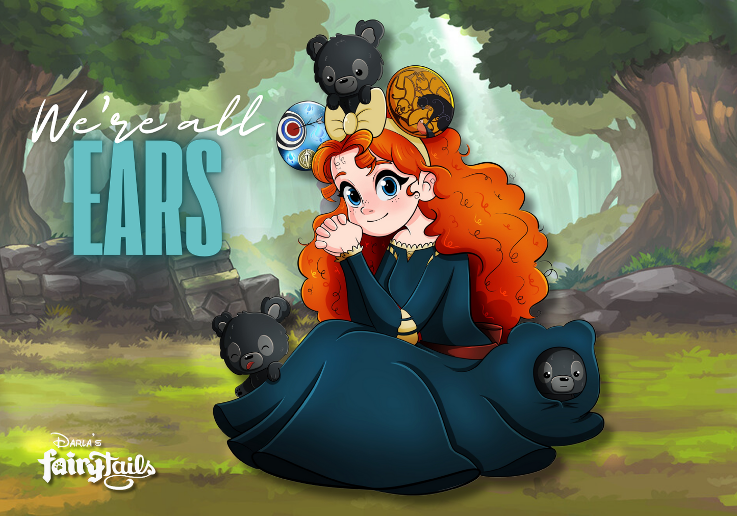 PRESALE - "We're All Ears" Merida Fantasy Pin