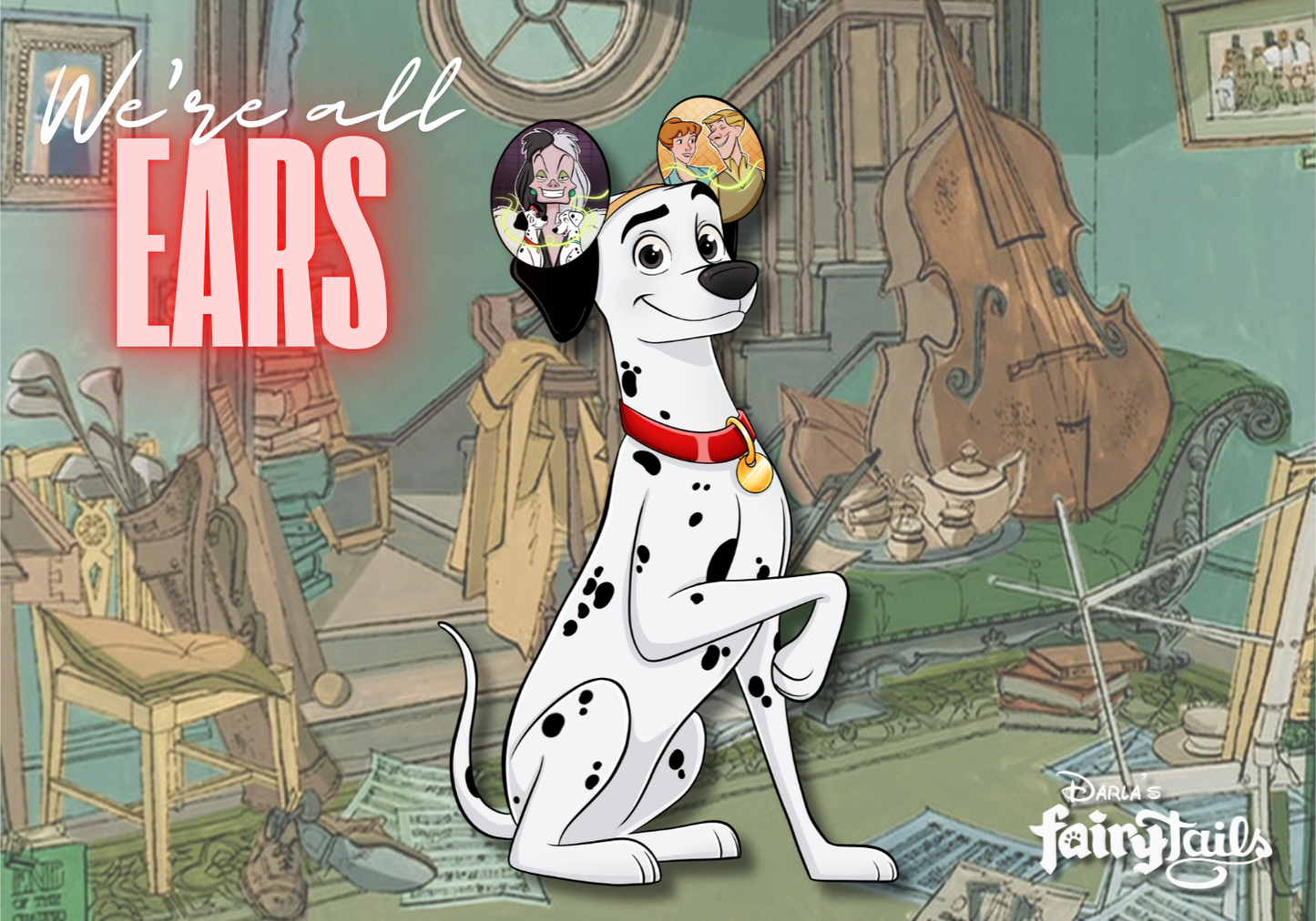 PRESALE - "We're All Ears" Pongo Fantasy Pin