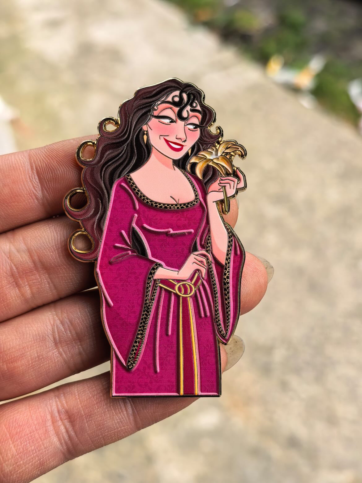 "Evil Tails" Mother Gothel Fantasy Pin
