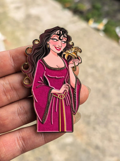 "Evil Tails" Mother Gothel Fantasy Pin