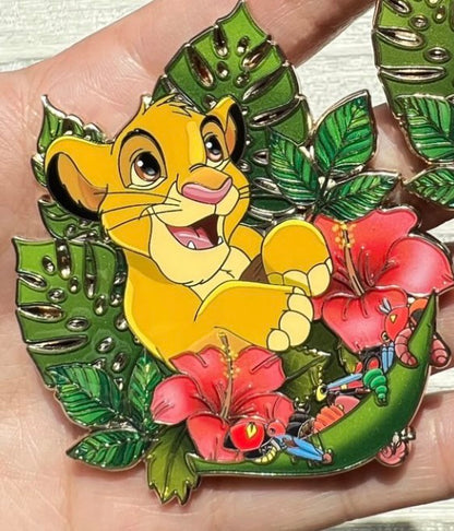 “Blooming Friendship" Simba & Nala Fantasy Pin
