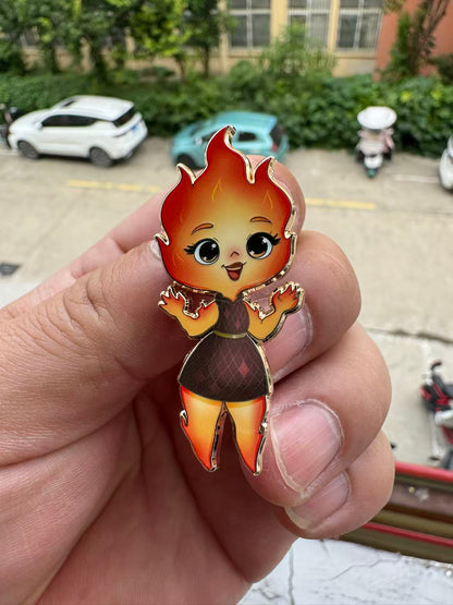 Elemental Chibi Fantasy Pins