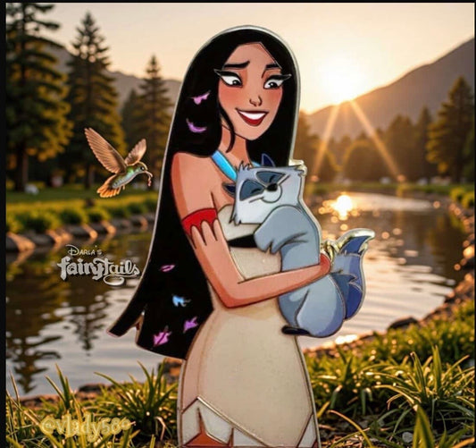 Love Tails Pocahontas & Meeko Fantasy Pin