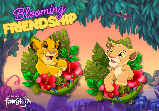 PRESALE - “Blooming Friendship" Simba & Nala Fantasy Pin
