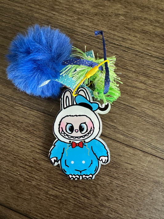 Labubu as Donald Duck Acrylic Bag Tag
