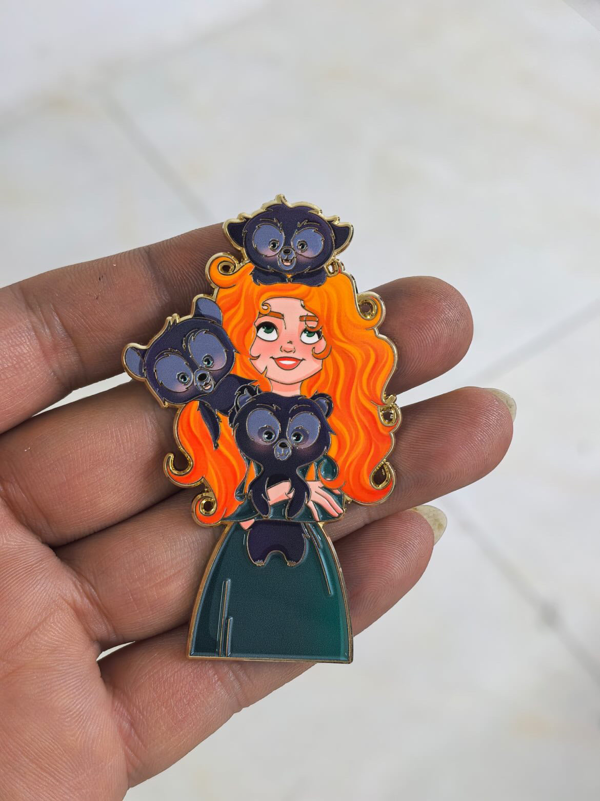 Love Tails Merida & Brothers Fantasy Pin