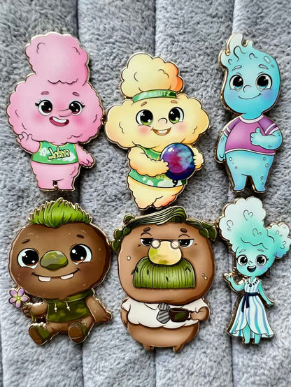 Elemental Chibi Fantasy Pins