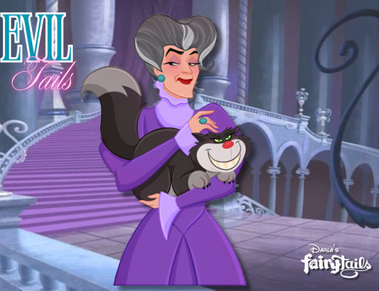 PRESALE - Evil Tails Lady Tremaine & Lucifer Fantasy Pin