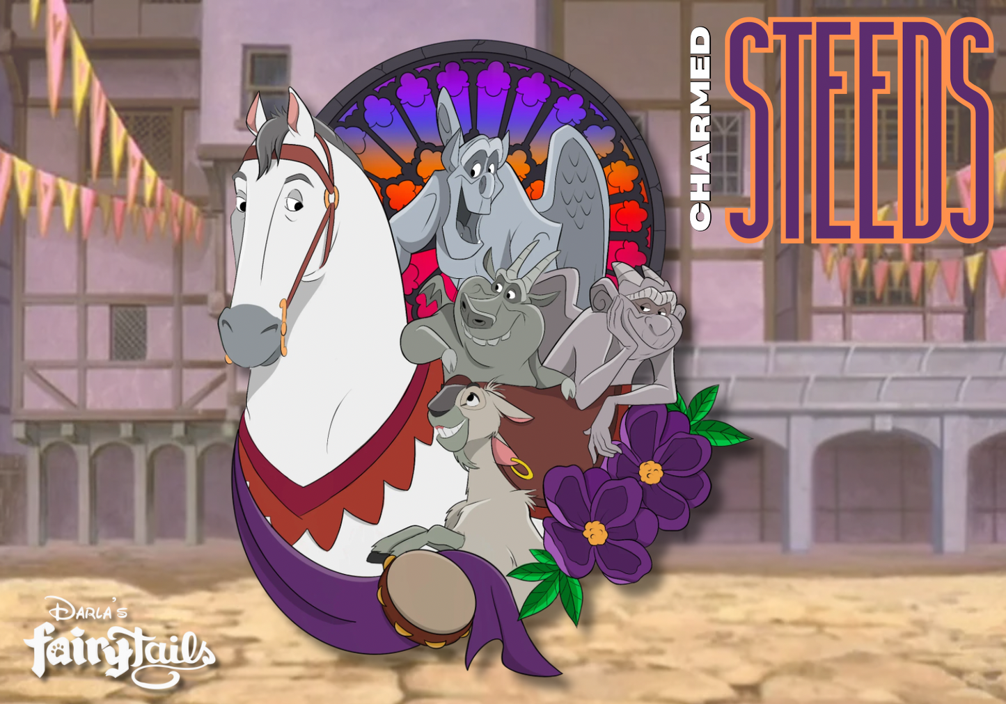 PRESALE “Charmed Steeds” Achilles & the Gargoyles fantasy Pin