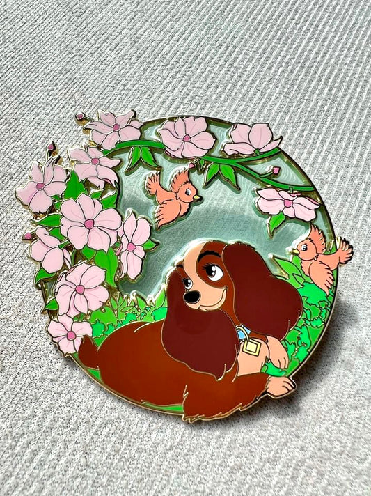 Disney Lady and the Tramp Lady "Hello Darling" Fantasy Pin