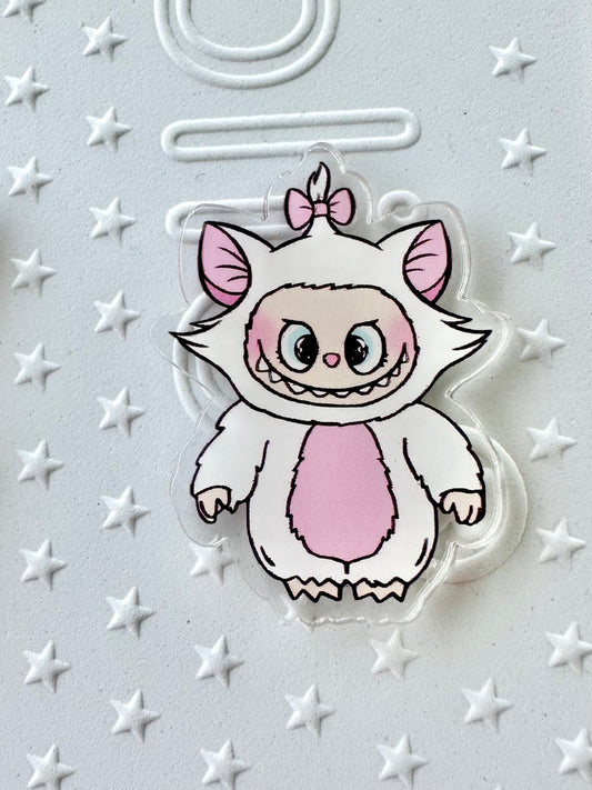 Labubu dressed as Marie Character Acrylic Pin
