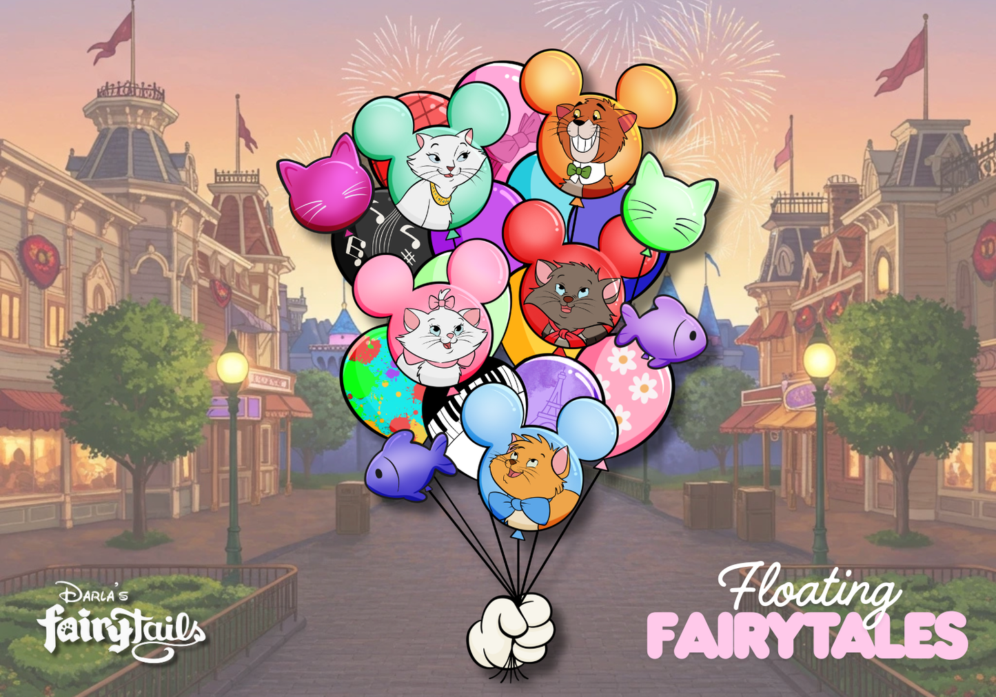 PRESALE - "Floating Fairytales" Aristocats Fantasy Pin