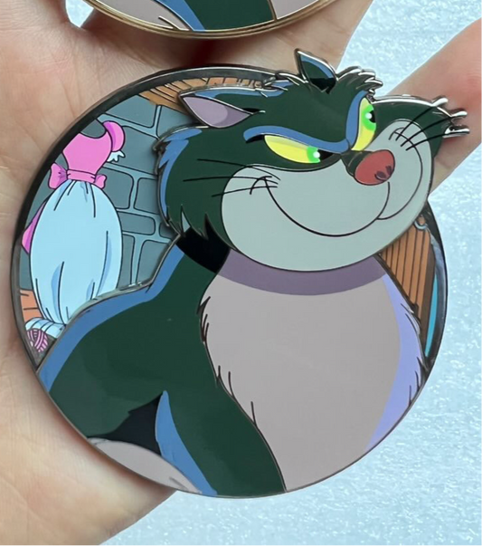 Cinderellas Lucifer Profile "Enchanted Expressions" Magical Fantasy Pin