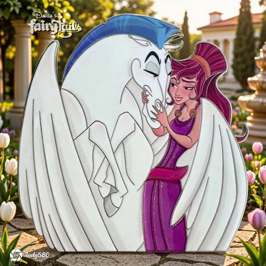 “Love Tails" Megara & Pegasus Fantasy Pin