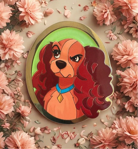 Enchanted Pawtraits Lady Fantasy Pin