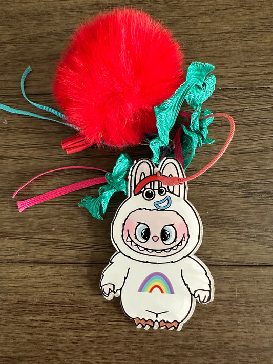 Labubu as Forky Acrylic Bag Tag