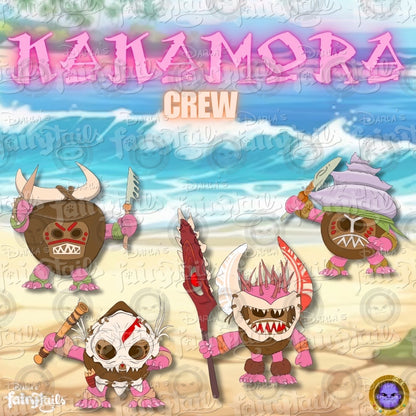 PRESALE - Kakamora Crew Set of 4 LE30 Disney Moana Fantasy Pin