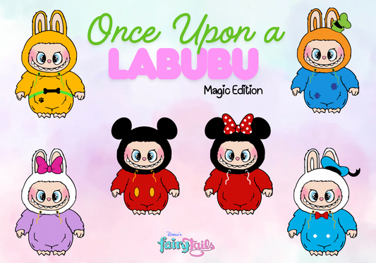 Labubu dressed as Fab 5 Characters Acrylic Pin