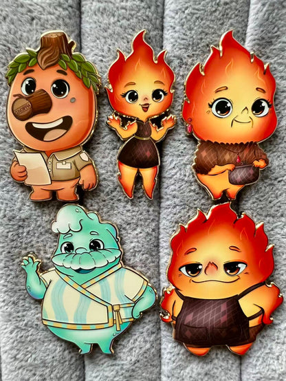 Elemental Chibi Fantasy Pins