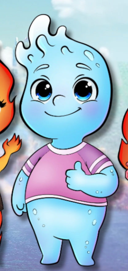 PRESALE - Elemental Chibi Fantasy Pins