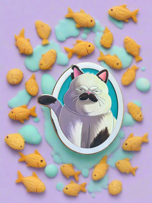 Enchanted Pawtraits Lucas Machiavelli Fantasy Pin